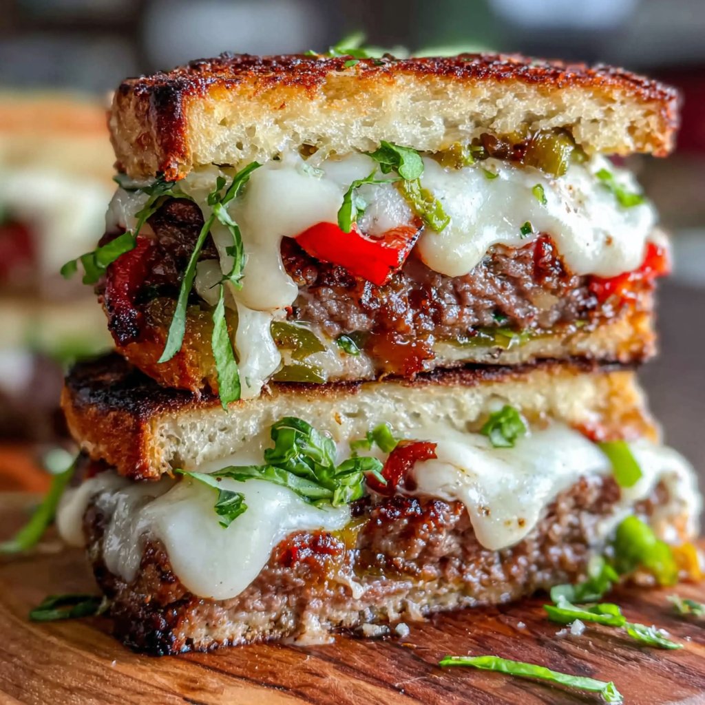 Italian Beef and Veggie Burgers