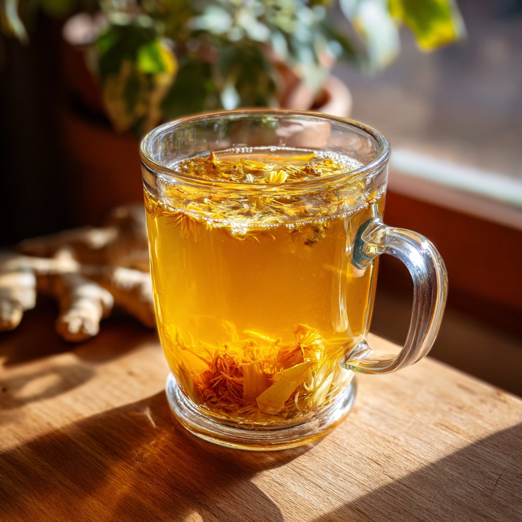 Herbal Dandelion Ginger Tea