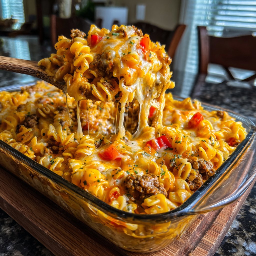 Creamy Taco Pasta Casserole