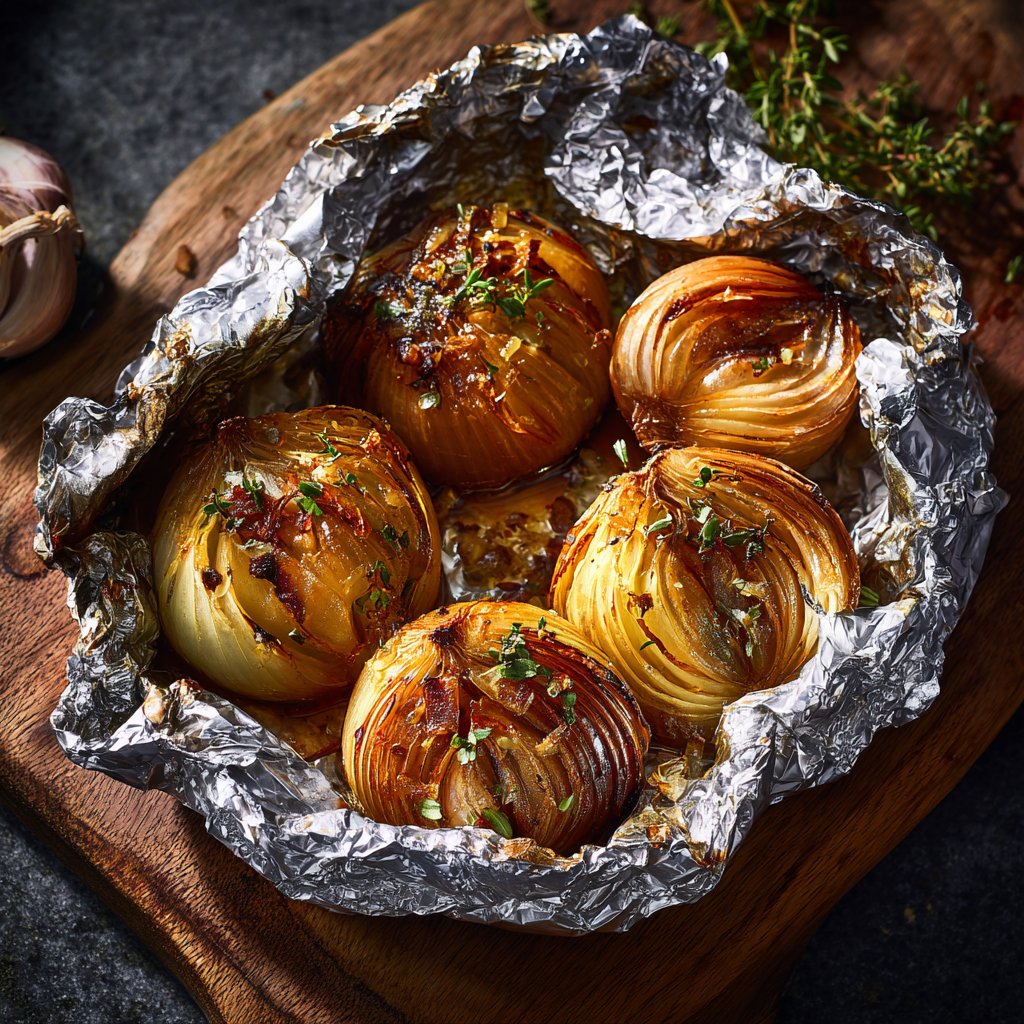 Roasted Onion Boil Packets