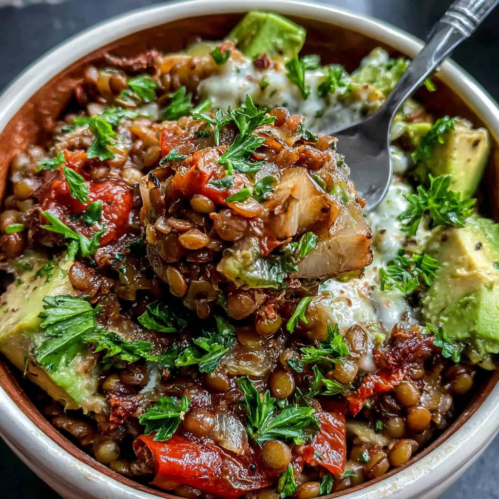 Savory Lentil Lunch Salad