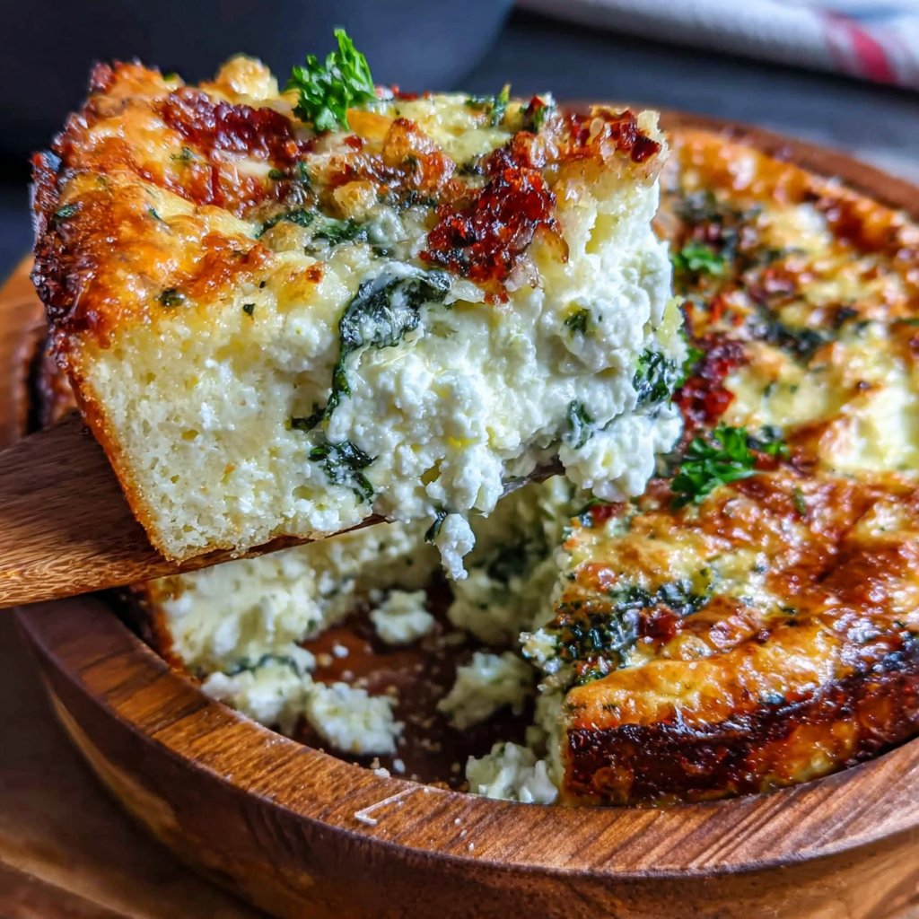 Spinach Feta Spring Egg Bake