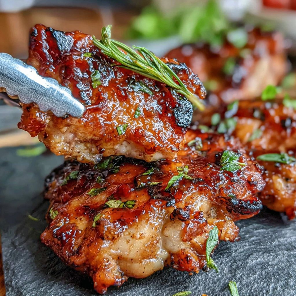 Honey Soy Glazed Chicken Thighs